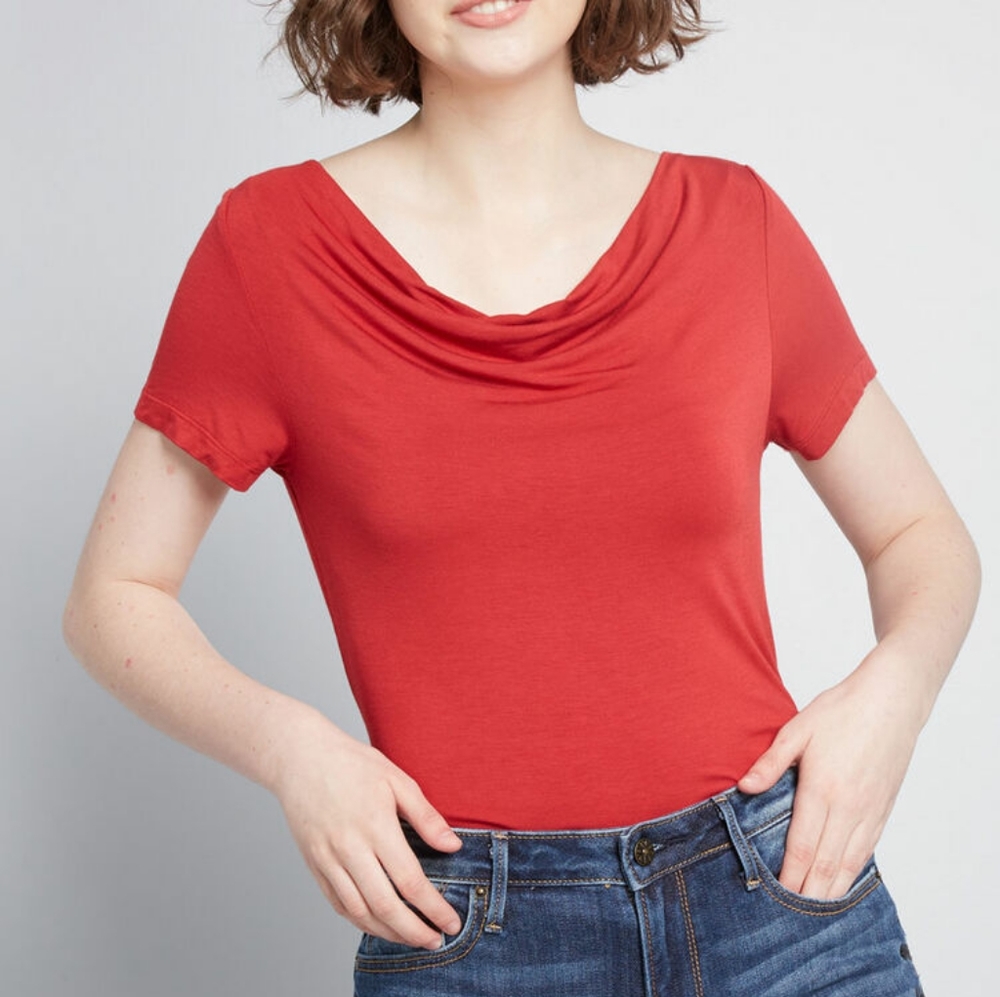 Cool Girl Cowl Neck T-Shirt